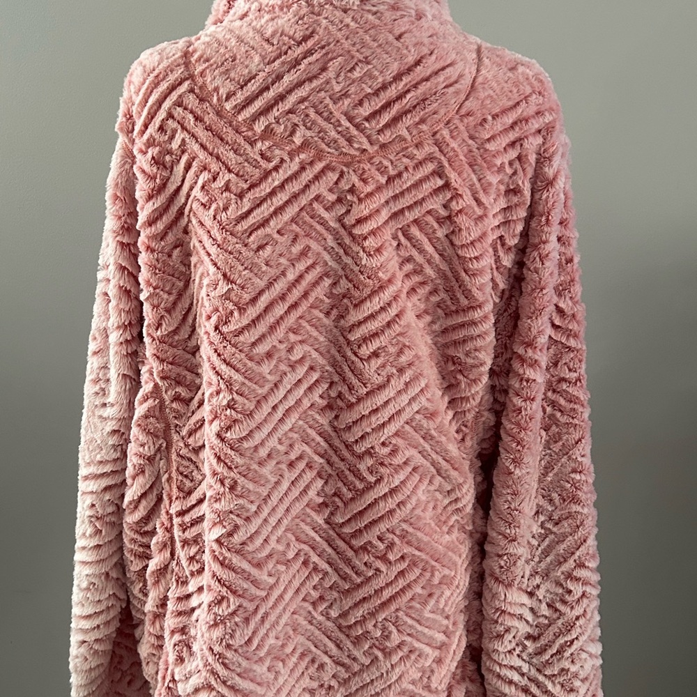 Simply Southern Blush Textured Teddy Jacket - Picture 8 of 11